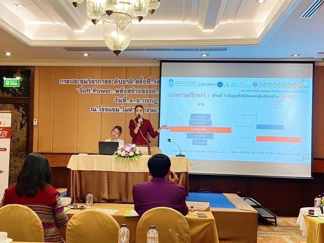 นิสิตหลักสูตรสาธารณสุขศาสตรบัณฑิต สาขาวิชาอนามัยชุมชน คณะสาธารณสุขศาสตร์เข้าร่วมนำเสนอผลงานวิจัย
