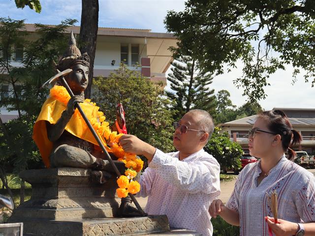 วิศวกรรมศาสตร์ ร่วมกันจัดพิธีสักการะบูชา “พระวิษณุกรรม”