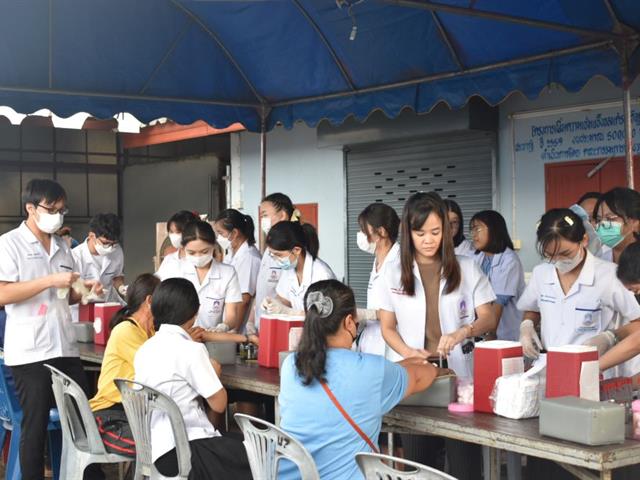 สาขาวิชาเทคนิคการแพทย์ คณะสหเวชศาสตร์  นำนิสิตลงพื้นที่ให้บริการตรวจสุขภาพทางเทคนิคการแพทย์แก่ชุมชน 