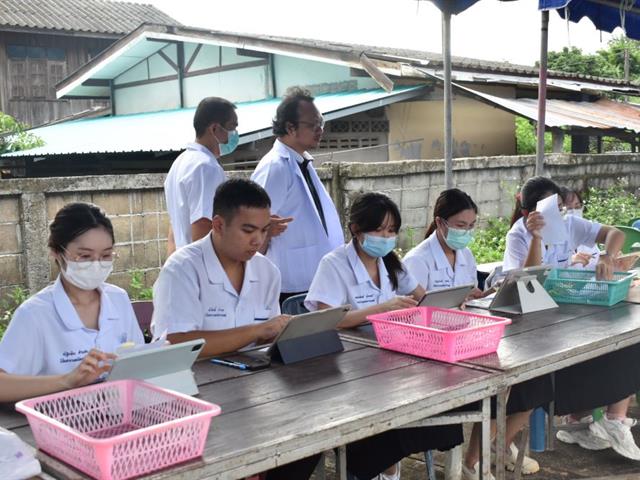 สาขาวิชาเทคนิคการแพทย์ คณะสหเวชศาสตร์  นำนิสิตลงพื้นที่ให้บริการตรวจสุขภาพทางเทคนิคการแพทย์แก่ชุมชน 