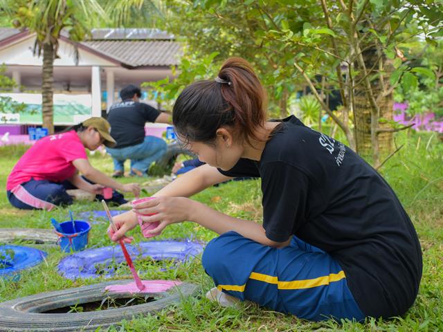 วิทยาลัยการศึกษา ดำเนินกิจกรรมจิตอาสาพัฒนาโรงเรียนตำรวจตระเวนชายแดนเบ็ตตี้ดูเมน