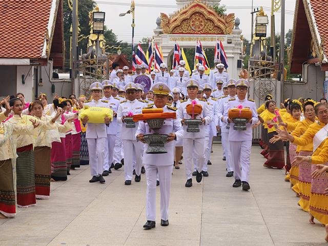 คณะเภสัชศาสตร์นำโดย ร่วมพิธีถวายผ้าพระกฐินพระราชทาน ประจำปีพุทธศักราช 2567