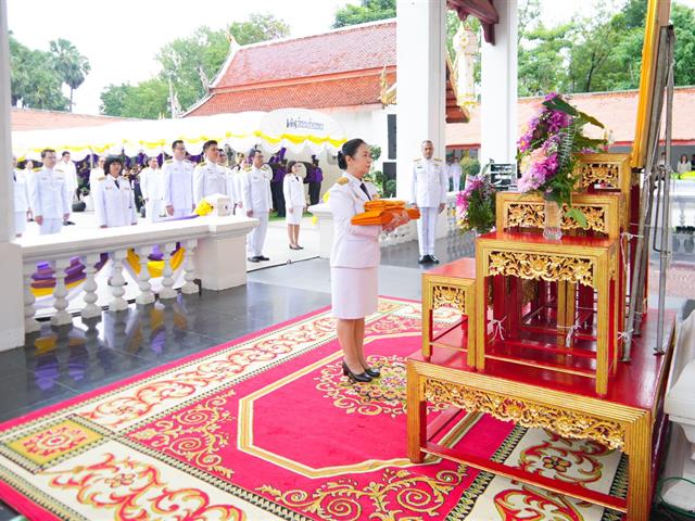 วิทยาลัยการศึกษา มหาวิทยาลัยพะเยา ร่วมถวายผ้าพระกฐินพระราชทาน ประจำปี 2567