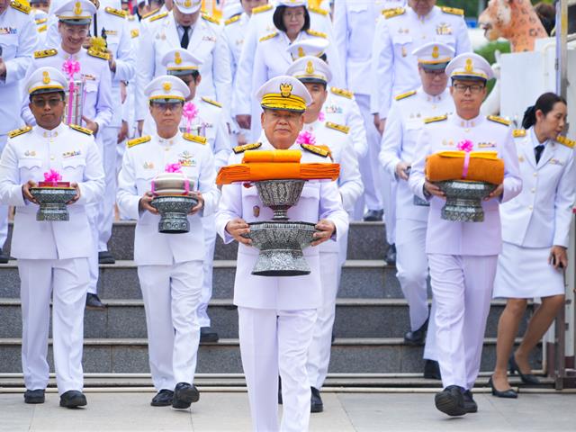 วิทยาลัยการจัดการ มหาวิทยาลัยพะเยา ร่วมถวายผ้าพระกฐินพระราชทาน ประจำปี 2567 ณ วัดศรีโคมคำพระอารามหลวง จ.พะเยา