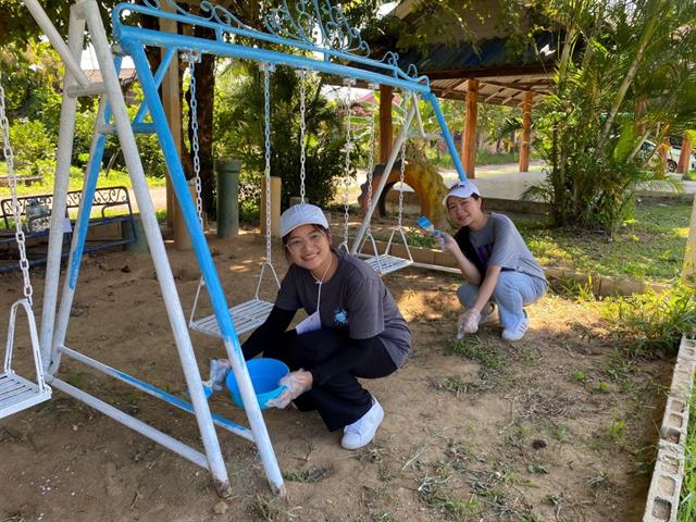 Volunteer activity at South Pafak Village, Pafak Subdistrict, Maejai County, Phayao Province