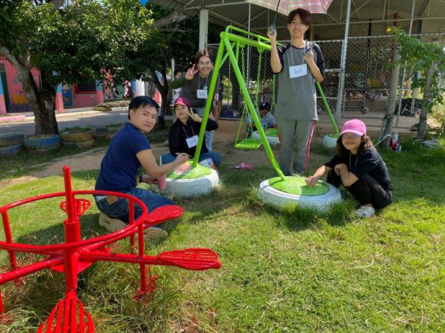 Volunteer activity at South Pafak Village, Pafak Subdistrict, Maejai County, Phayao Province