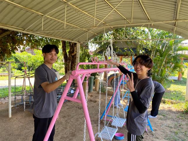 Volunteer activity at South Pafak Village, Pafak Subdistrict, Maejai County, Phayao Province