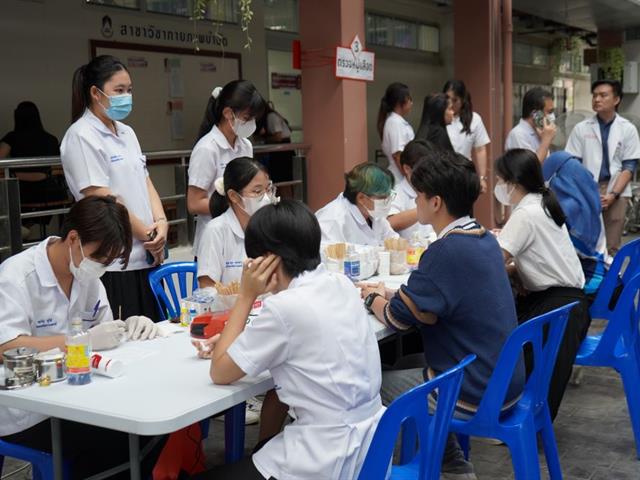 AHS Hall as a venue for Blood Donation Scheme with the quote of “SLF; Unite for Blood, Give blood, Give life, 12th anniversary”