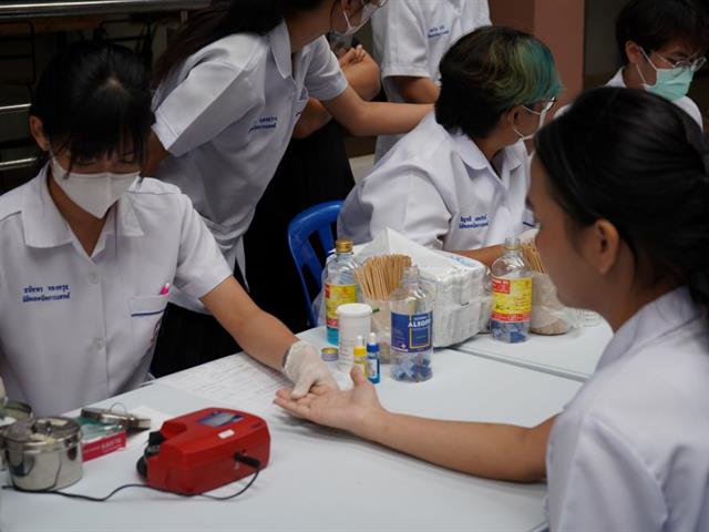 AHS Hall as a venue for Blood Donation Scheme with the quote of “SLF; Unite for Blood, Give blood, Give life, 12th anniversary”