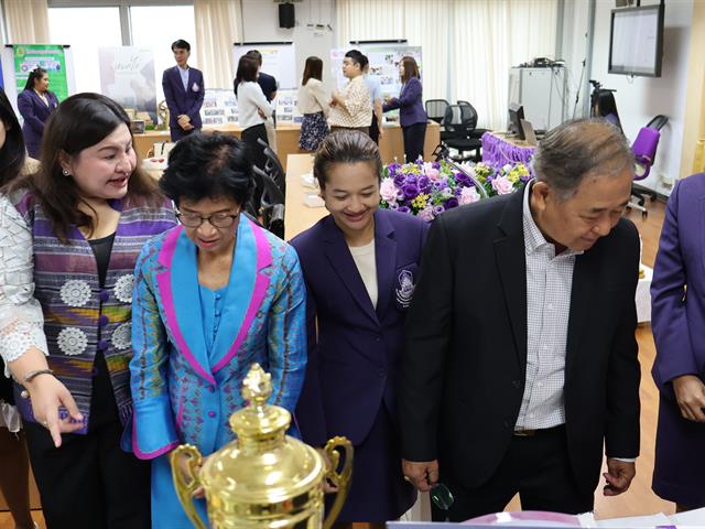 วิทยาลัยการจัดการ หลักสูตรการศึกษามหาบัณฑิต สาขาวิชาการบริหารการศึกษา จัดนิทรรศการและนำเสนอผลการฝึกปฎิบัติการวิชาชีพในสถานศึกษา ประจำปีการศึกษา 2567