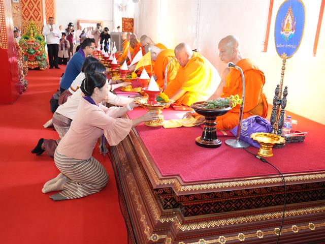 โครงการตานข้าวใหม่ใส่บาตรหลวง มหาวิทยาลัยพะเยา ประจำปี 2568