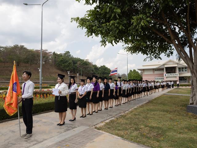 คณะกรรมการดำเนินงานพิธีพระราชทานปริญญาบัตร คณะศิลปศาสตร์ ดำเนินการฝึกซ้อมบัณฑิต เพื่อเตรียมความพร้อมการเข้ารับพระราชทานปริญญาบัตร ประจำปีการศึกษา ๒๕๖๖