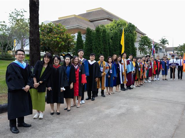 School of Liberal Arts, conducted rehearsal sessions for graduates to prepare them for the conferral of degrees for the academic year 2023.