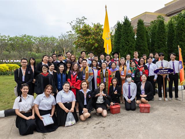 School of Liberal Arts, conducted rehearsal sessions for graduates to prepare them for the conferral of degrees for the academic year 2023.