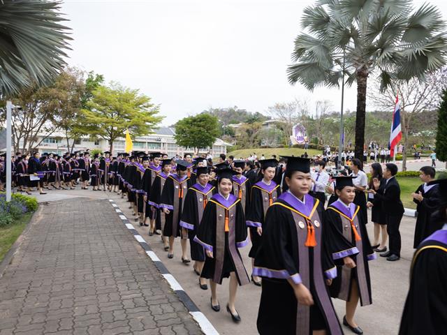 School of Liberal Arts, conducted rehearsal sessions for graduates to prepare them for the conferral of degrees for the academic year 2023.