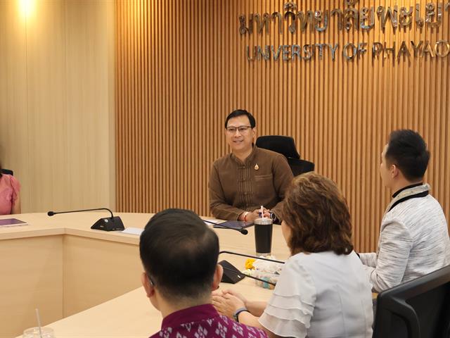 สโมสรนิสิตวิทยาลัยการจัดการ มหาวิทยาลัยพะเยา เข้าพบผู้บริหารเพื่อหารือแผนดำเนินงานปีงบประมาณ พ.ศ. 2568