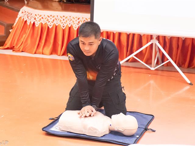 คณะศิลปศาสตร์จัดโครงการพัฒนาสภาวะแวดล้อมและความปลอดภัยในการทำงาน “ซ้อมรับมือเหตุฉุกเฉินเบื้องต้น”