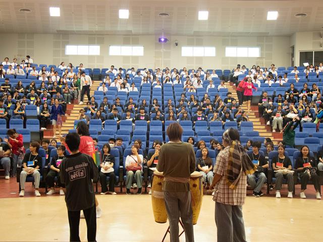คณะศิลปศาสตร์จัดโครงการสานสัมพันธ์น้องใหม่ หล่อหลอมดวงใจเลือดสีส้มอิฐ ครั้งที่ 19