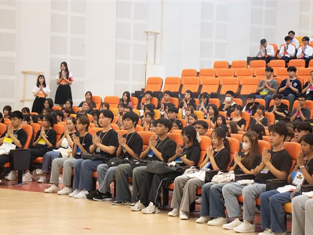 คณะศิลปศาสตร์จัดโครงการสานสัมพันธ์น้องใหม่ หล่อหลอมดวงใจเลือดสีส้มอิฐ ครั้งที่ 19