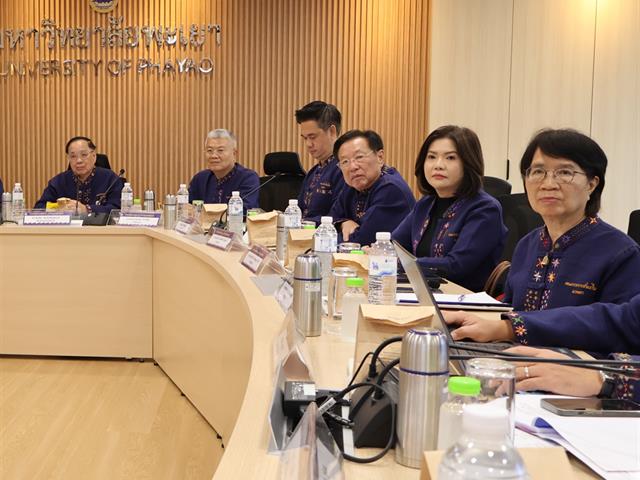 วิทยาลัยการจัดการ ม.พะเยา ให้การต้อนรับคณะกรรมการส่งเสริมกิจการมหาวิทยาลัยพะเยา ในการประชุมครั้งที่ 1/2568 ณ อาคารเวฟเพลส ชั้น 8 กรุงเทพมหานคร