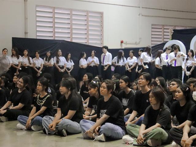 คณะสหเวชศาสตร์ จัดโครงการฮับขวัญต้นกล้า น้องหล้าสหเวชฯ ประจำปี 2568 กิจกรรม “พิธีเทียน” 