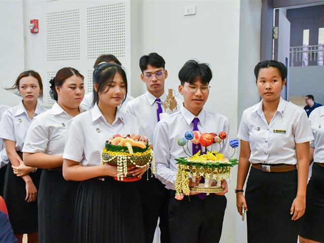 พิธีไหว้ครู วิทยาลัยการศึกษา มหาวิทยาลัยพะเยา ประจำปีการศึกษา 2568