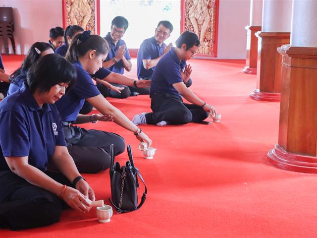 กองแผนงาน ดำเนินโครงการเสริมสร้างความเข้มแข็งด้านคุณธรรมและธรรมาภิบาลในหน่วยงาน และร่วมสืบสานประเพณีถวายเทียนพรรษา