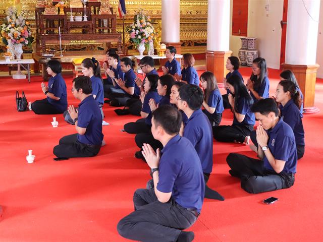 กองแผนงาน ดำเนินโครงการเสริมสร้างความเข้มแข็งด้านคุณธรรมและธรรมาภิบาลในหน่วยงาน และร่วมสืบสานประเพณีถวายเทียนพรรษา