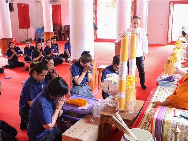 กองแผนงาน ดำเนินโครงการเสริมสร้างความเข้มแข็งด้านคุณธรรมและธรรมาภิบาลในหน่วยงาน และร่วมสืบสานประเพณีถวายเทียนพรรษา