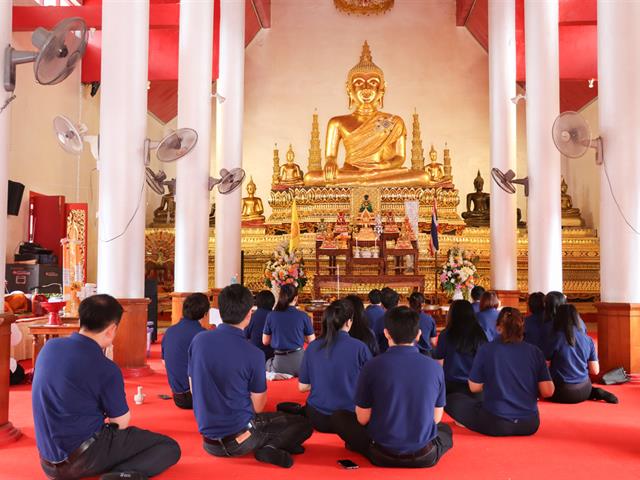 กองแผนงาน ดำเนินโครงการเสริมสร้างความเข้มแข็งด้านคุณธรรมและธรรมาภิบาลในหน่วยงาน และร่วมสืบสานประเพณีถวายเทียนพรรษา