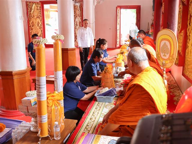 กองแผนงาน ดำเนินโครงการเสริมสร้างความเข้มแข็งด้านคุณธรรมและธรรมาภิบาลในหน่วยงาน และร่วมสืบสานประเพณีถวายเทียนพรรษา