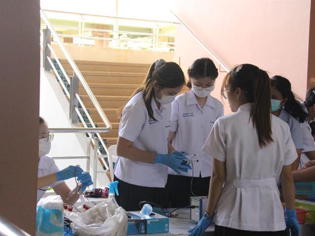 การรับบริจาคโลหิตเนื่องในวันเทคนิคการแพทย์ไทย ประจำปี 2568