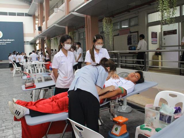 การรับบริจาคโลหิตเนื่องในวันเทคนิคการแพทย์ไทย ประจำปี 2568