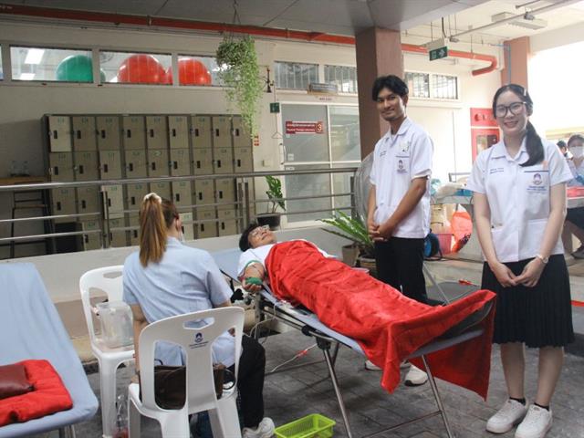 การรับบริจาคโลหิตเนื่องในวันเทคนิคการแพทย์ไทย ประจำปี 2568