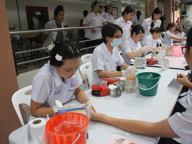 การรับบริจาคโลหิตเนื่องในวันเทคนิคการแพทย์ไทย ประจำปี 2568