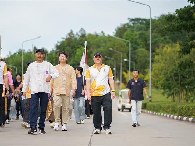 ศูนย์สิ่งแวดล้อมและการจัดการที่ยั่งยืน มหาวิทยาลัยพะเยา ร่วมประเพณีเดินขึ้น ม. ประจำปี 2568