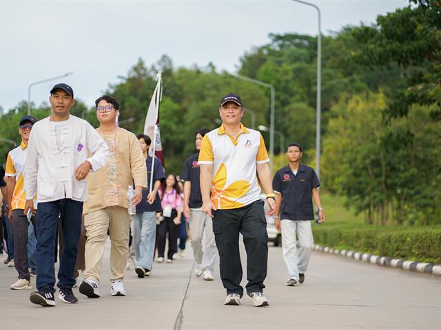 ศูนย์สิ่งแวดล้อมและการจัดการที่ยั่งยืน มหาวิทยาลัยพะเยา ร่วมประเพณีเดินขึ้น ม. ประจำปี 2568