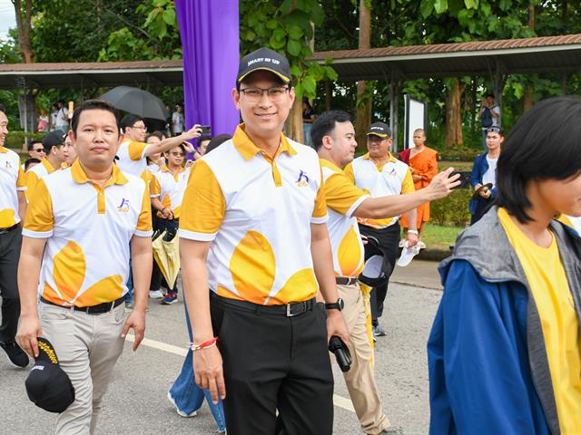 วิทยาลัยการศึกษา เข้าร่วมประเพณีเดินเข้า ม. มหาวิทยาลัยพะเยา ประจำปี 2568