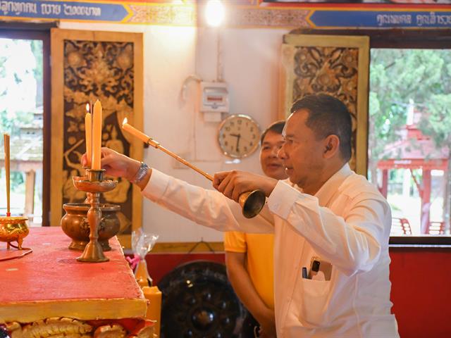 วิทยาลัยการศึกษา ถวายเทียนพรรษา สืบสานพุทธประเพณี เนื่องในเทศกาลเข้าพรรษา