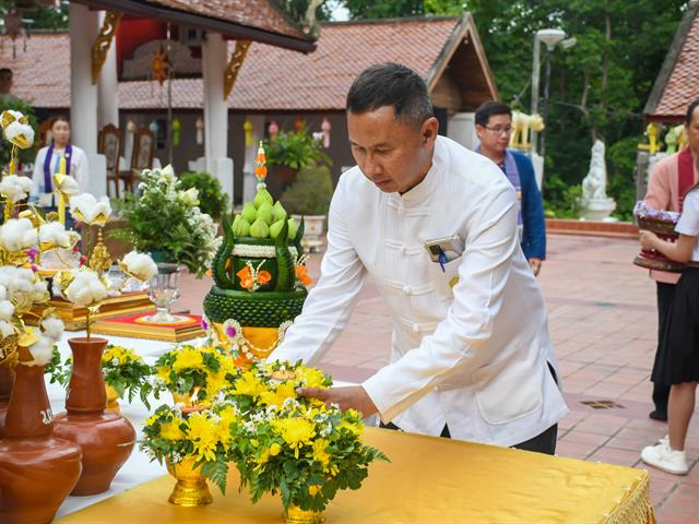 วิทยาลัยการศึกษา สืบสานประเพณีแห่ผ้าห่มพระธาตุจอมทอง ครั้งที่ 10 ประจำปี 2568 