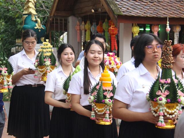 คณะสหเวชศาสตร์ มหาวิทยาลัยพะเยา เข้าร่วมประเพณีแห่ผ้าห่มพระธาตุจอมทอง มหาวิทยาลัยพะเยา ประจำปี 2568