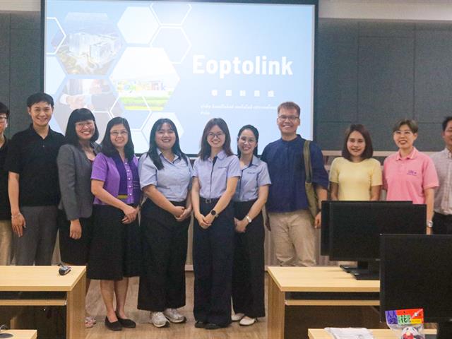 สาขาวิชาภาษาจีน คณะศิลปศาสตร์ ให้การต้อนรับบริษัท E-Optolink (ประเทศไทย)