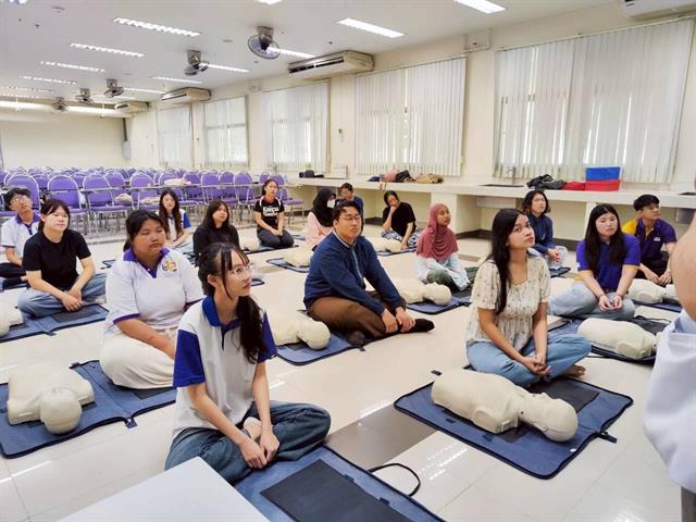สาขาวิชาภาษาฝรั่งเศส คณะศิลปศาสตร์ จัดโครงการภาษาฝรั่งเศสเพื่อวิชาชีพ “การปฐมพยาบาลเบื้องต้นและการช่วยเหลือการฟื้นคืนชีพ”
