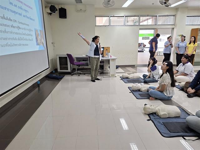 สาขาวิชาภาษาฝรั่งเศส คณะศิลปศาสตร์ จัดโครงการภาษาฝรั่งเศสเพื่อวิชาชีพ “การปฐมพยาบาลเบื้องต้นและการช่วยเหลือการฟื้นคืนชีพ”