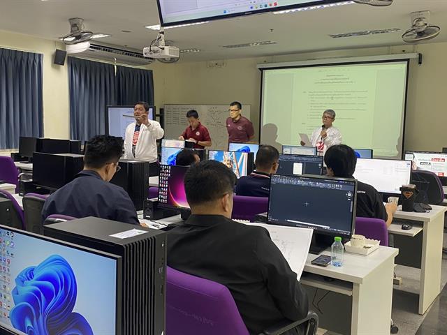ศูนย์วิจัยและบริการวิชาการวิศวกรรม จัดอบรมเตรียมผู้ทดสอบมาตรฐานฝีมือแรงงาน ยกระดับศักยภาพบุคลากรด้านการเขียนแบบเครื่องกลด้วย CAD