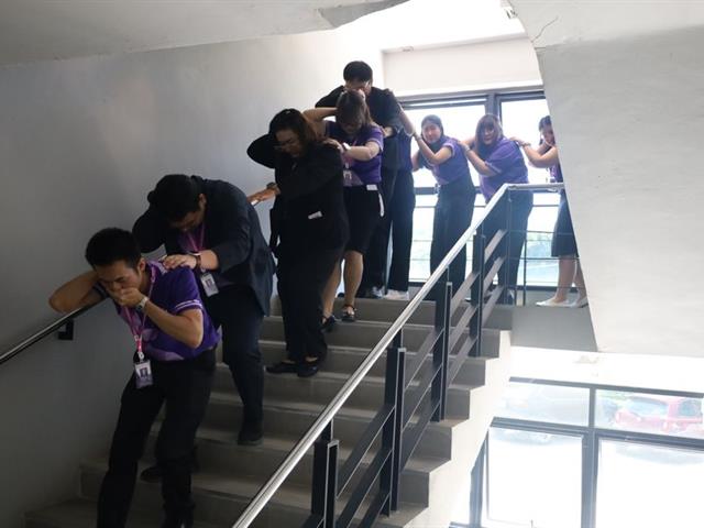 วิทยาเขตเชียงราย ฝึกซ้อมดับเพลิงและอพยพหนีไฟ