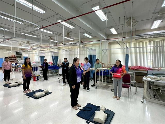โครงการพัฒนาศักยภาพบุคลากร  การจัดอบรมปฐมพยาบาลเบื้องต้นและการช่วยชีวิตเบื้องต้น (CPR) ในเด็กและทารก