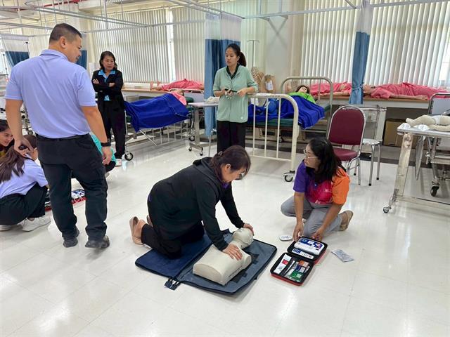โครงการพัฒนาศักยภาพบุคลากร  การจัดอบรมปฐมพยาบาลเบื้องต้นและการช่วยชีวิตเบื้องต้น (CPR) ในเด็กและทารก