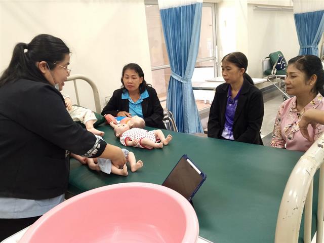 โครงการพัฒนาศักยภาพบุคลากร  การจัดอบรมปฐมพยาบาลเบื้องต้นและการช่วยชีวิตเบื้องต้น (CPR) ในเด็กและทารก
