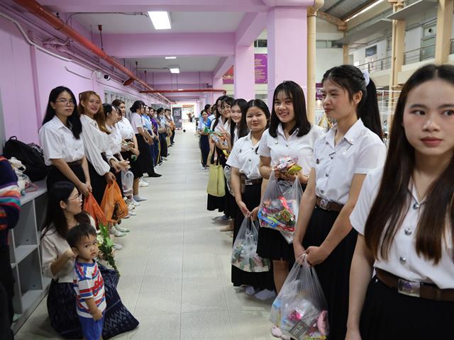 กิจกรรมทำบุญตักบาตรข้าวสารอาหารแห้ง และพิธีทำบุญสืบชะตา เนื่องในวันคล้ายวันสถาปนาคณะพยาบาลศาสตร์ ครบรอบ ๒๒ ปี